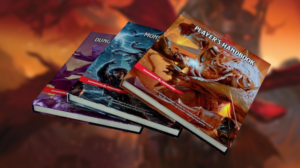 Dungeons and Dragons books popular for 5e.