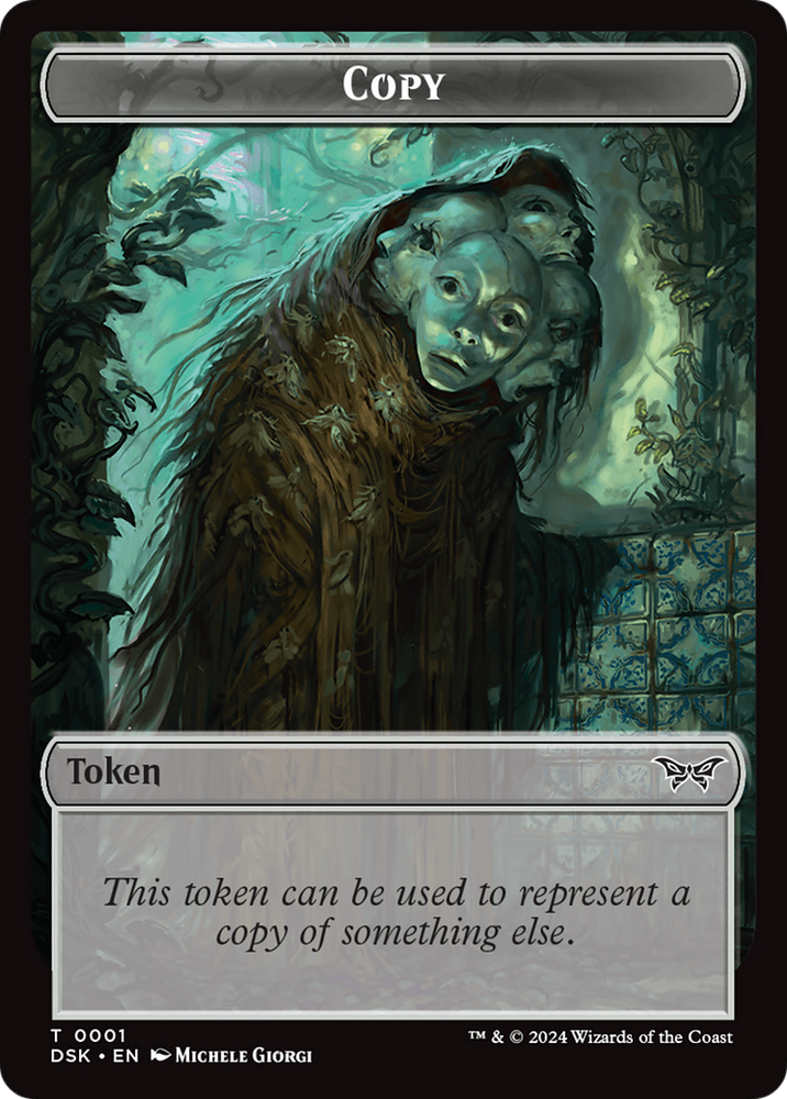 Treasure // Copy Double-Sided Token [Duskmourn: House of Horror Tokens]