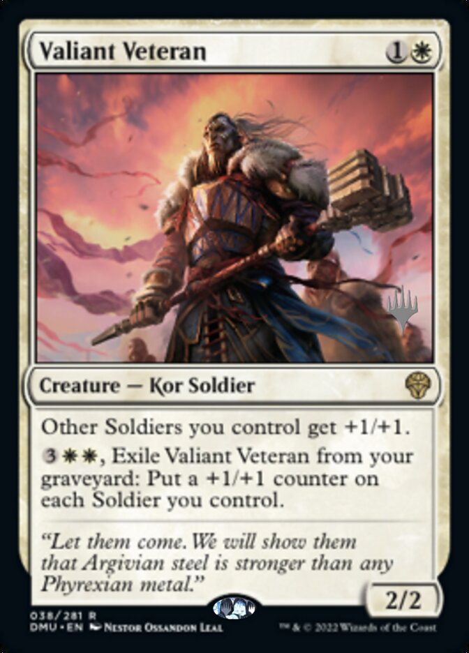 Valiant Veteran (Promo Pack) [Dominaria United Promos]