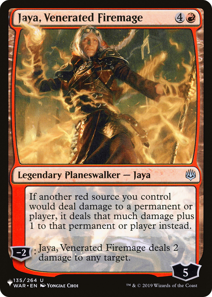 Jaya, Venerated Firemage [The List]