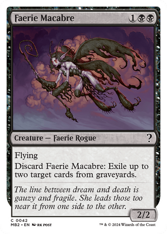 Faerie Macabre (White Border) [Mystery Booster 2]