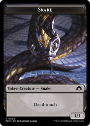 Phyrexian Germ // Snake Double-Sided Token [Modern Horizons 3 Tokens]