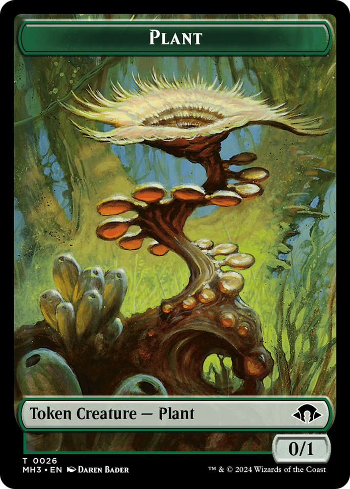 Zombie // Plant Double-Sided Token [Modern Horizons 3 Tokens]