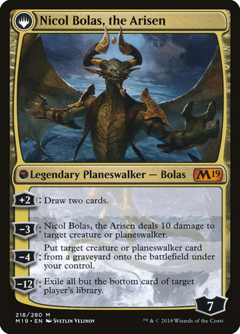 Nicol Bolas, the Ravager // Nicol Bolas, the Arisen [Core Set 2019]