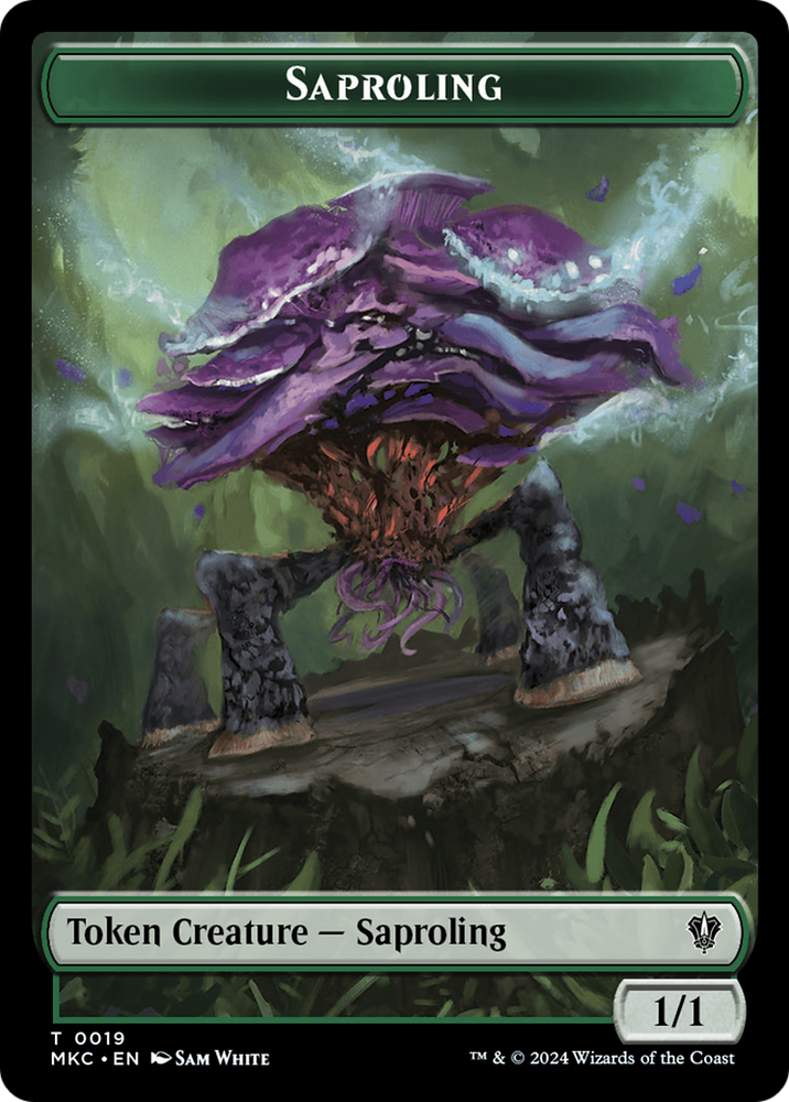 Saproling // Morph Double-Sided Token [Murders at Karlov Manor Commander Tokens]