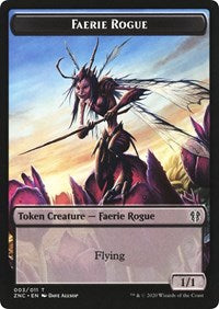 Faerie Rogue // Thopter Double-sided Token [Zendikar Rising Commander]