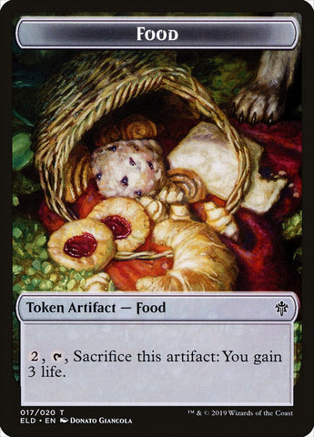 Giant // Food (17) Double-sided Token [Throne of Eldraine Tokens]