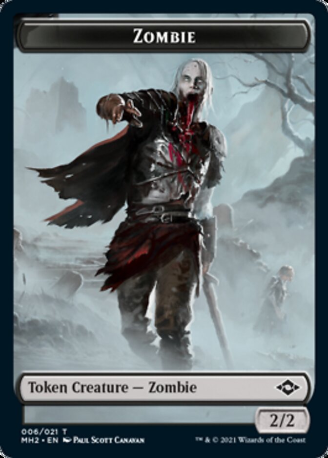 Treasure Token (21) // Zombie Token [Modern Horizons 2 Tokens]