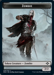 Treasure Token (21) // Zombie Token [Modern Horizons 2 Tokens]