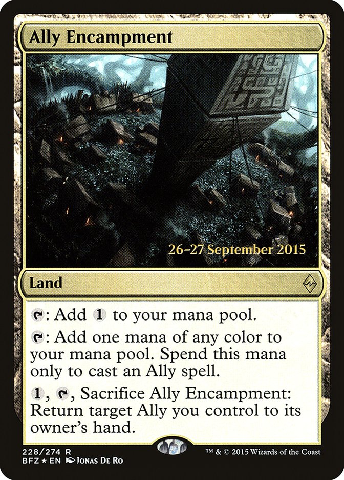 Ally Encampment [Battle for Zendikar Prerelease Promos]