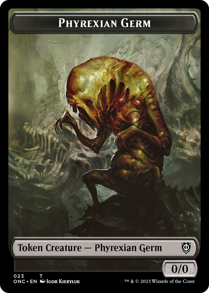 Phyrexian Germ Token [Phyrexia: All Will Be One Commander Tokens]