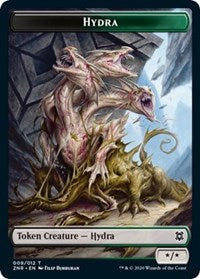 Hydra // Illusion Double-sided Token [Zendikar Rising Tokens]