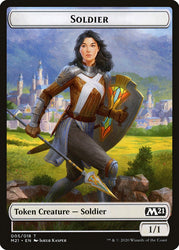 Knight // Soldier Double-sided Token [Core Set 2021 Tokens]