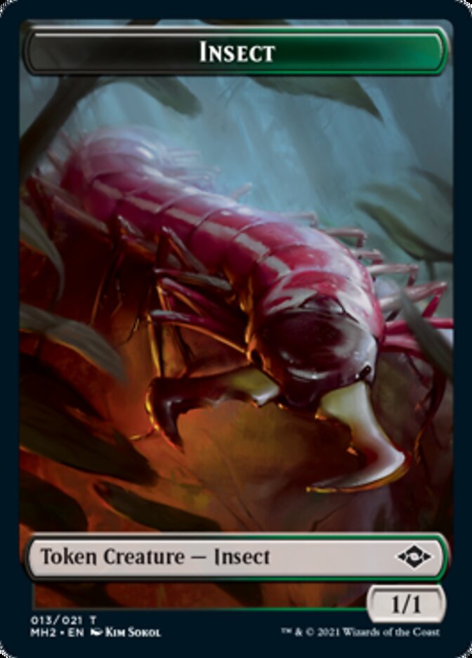 Insect Token // Treasure Token (21) [Modern Horizons 2 Tokens]