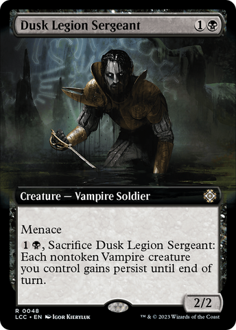 Dusk Legion Sergeant (Extended Art) [The Lost Caverns of Ixalan Commander]