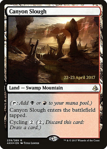 Canyon Slough [Amonkhet Prerelease Promos]