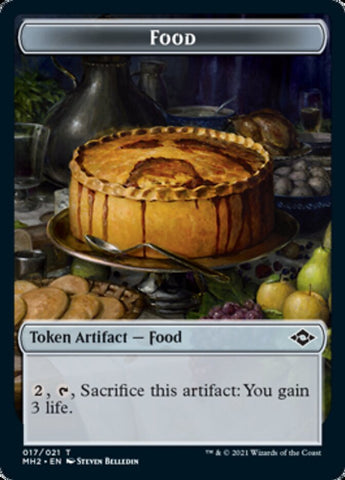 Beast Token // Food Token (17) [Modern Horizons 2 Tokens]