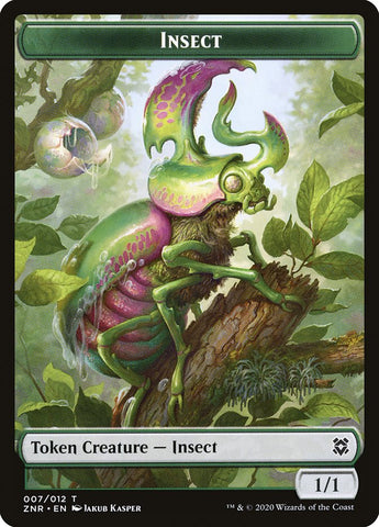 Illusion // Insect Double-sided Token [Zendikar Rising Tokens]