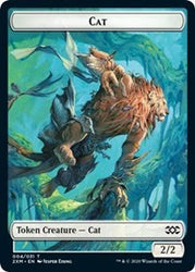 Cat // Servo Double-sided Token [Double Masters Tokens]