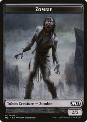 Knight // Zombie Double-sided Token [Core Set 2021 Tokens]