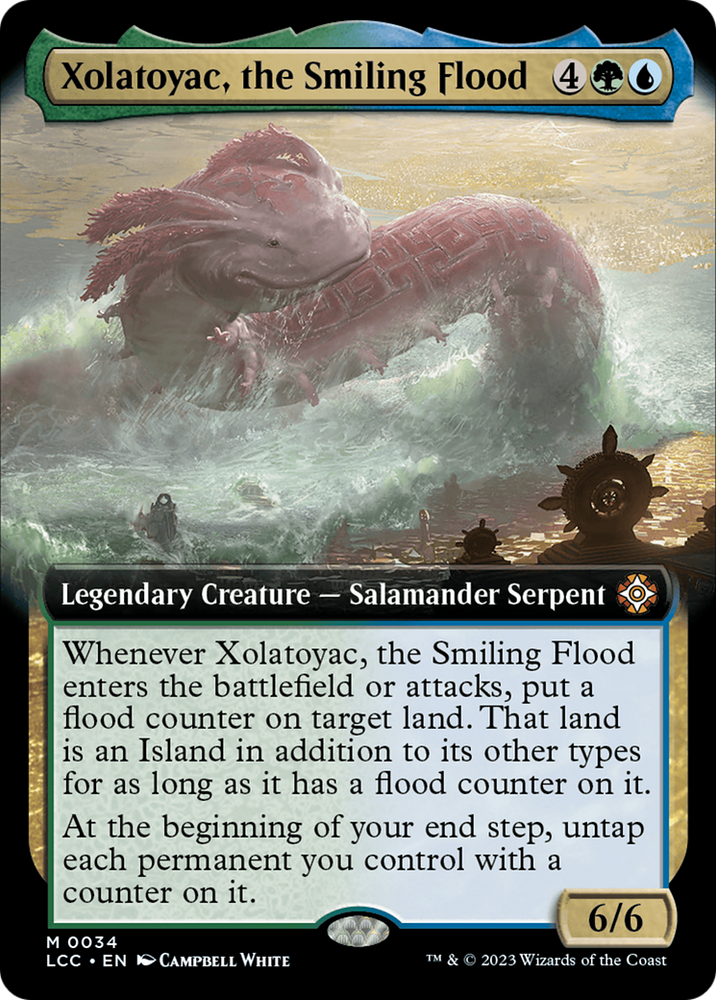 Xolatoyac, the Smiling Flood (Extended Art) [The Lost Caverns of Ixalan Commander]