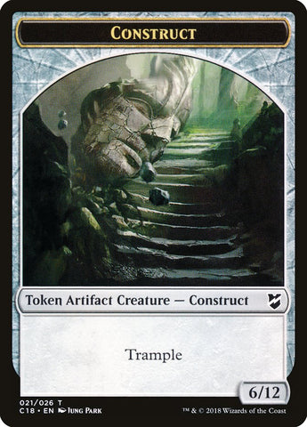 Clue // Construct (021) Double-sided Token [Commander 2018 Tokens]