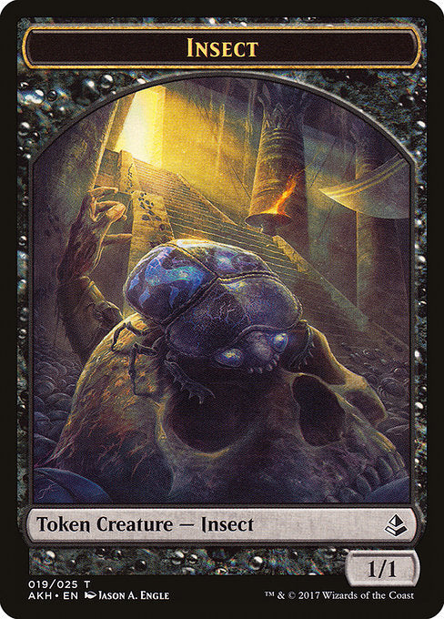 Sacred Cat // Insect Double-sided Token [Amonkhet Tokens]