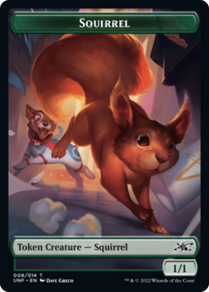 Squirrel // Treasure (013) Double-sided Token [Unfinity Tokens]