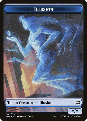 Copy // Illusion Double-sided Token [Zendikar Rising Tokens]