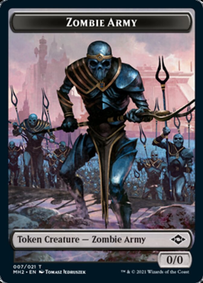 Clue Token (14) // Zombie Army Token [Modern Horizons 2 Tokens]