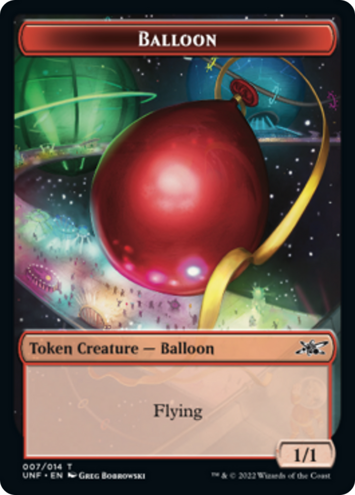 Teddy Bear // Balloon Double-sided Token [Unfinity Tokens]