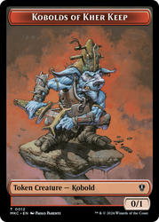 Gold // Kobolds of Kher Keep Double-Sided Token [Murders at Karlov Manor Commander Tokens]