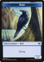 Treasure // Bird Double-sided Token [Kaldheim Tokens]