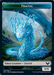 Fractal // Treasure Token [Strixhaven: School of Mages Tokens]