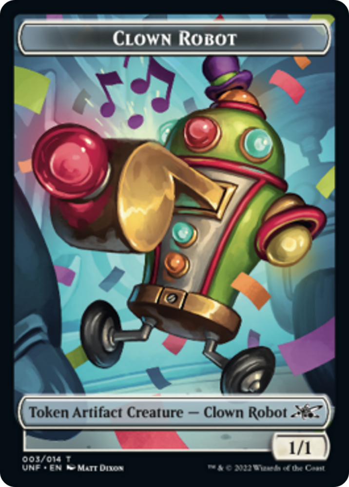 Clown Robot (003) // Balloon Double-sided Token [Unfinity Tokens]