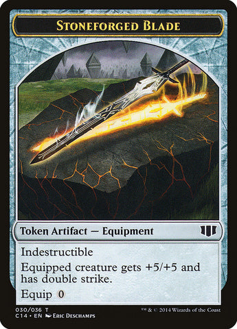 Stoneforged Blade // Germ Double-sided Token [Commander 2014 Tokens]