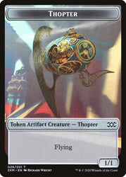 Myr (024) // Thopter (026) Double-sided Token [Double Masters Tokens]