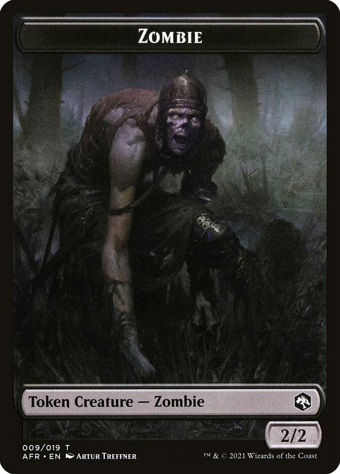 Illusion // Zombie Double-sided Token [Dungeons & Dragons: Adventures in the Forgotten Realms Commander Tokens]