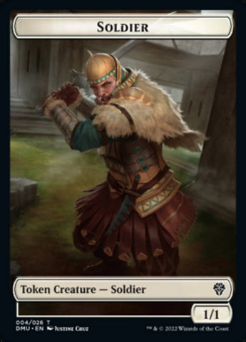 Soldier // Goblin Double-sided Token [Dominaria United Tokens]