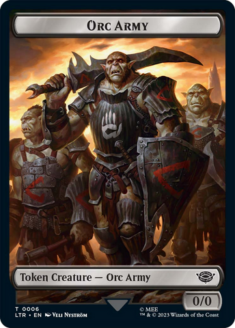 Food (09) // Orc Army (06) Double-Sided Token [The Lord of the Rings: Tales of Middle-Earth Tokens]