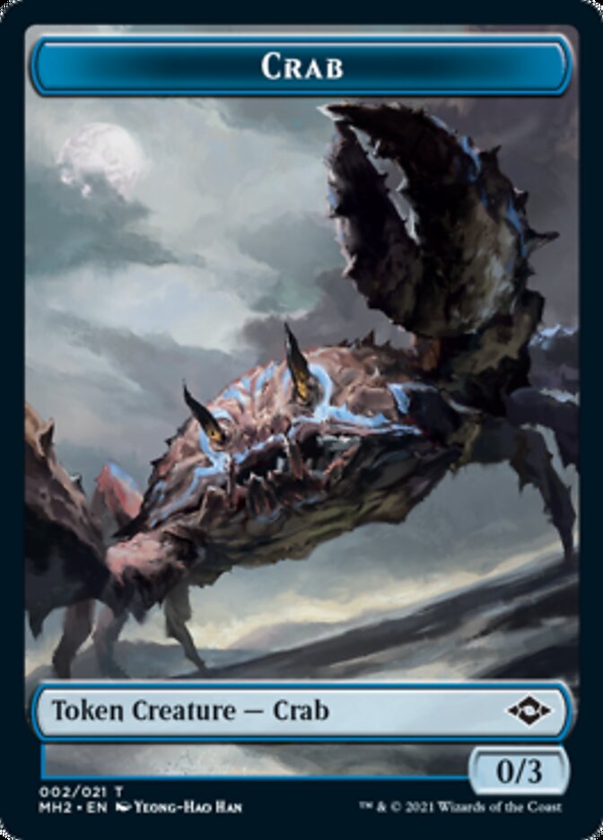 Clue Token (15) // Crab Token [Modern Horizons 2 Tokens]