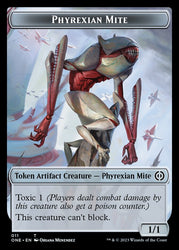 Phyrexian Mite (011) // Phyrexian Germ Double-Sided Token [Phyrexia: All Will Be One Commander Tokens]