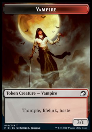 Clue // Vampire Double-sided Token [Innistrad: Midnight Hunt Tokens]