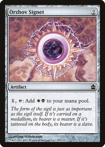 Orzhov Signet [Commander 2011]