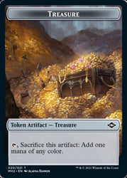 Crab Token // Treasure Token (20) [Modern Horizons 2 Tokens]