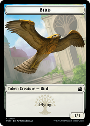 Bird // Angel (0003) Double-Sided Token [Ravnica Remastered Tokens]